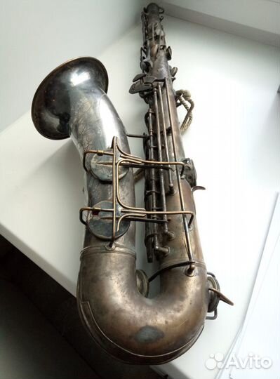 Саксофон из военного оркестра. Оригинал. СССР