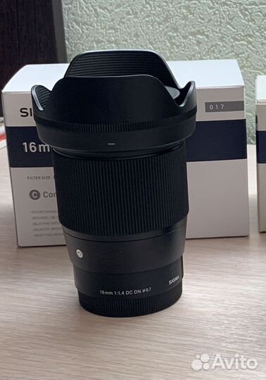 Объектив Sigma 16mm sony e mount