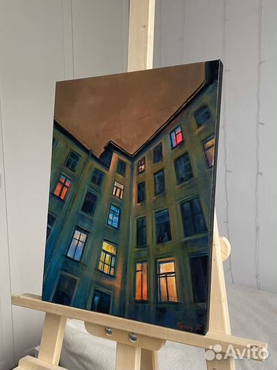 Картина городской пейзаж