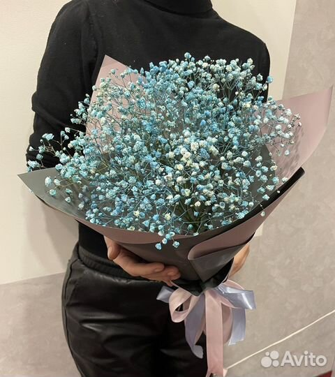 Букет гипсофила подарок живые цветы