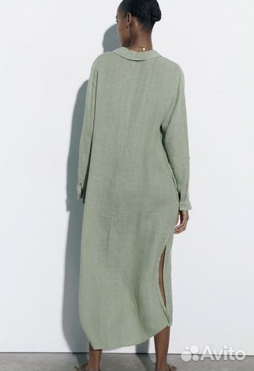 Льняная туника Zara (M) новая с бирками
