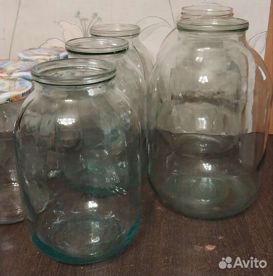 Банки стеклянные разный объем