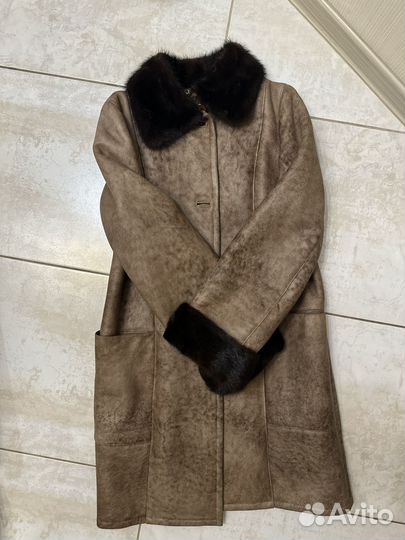 Дубленка винтажная женская