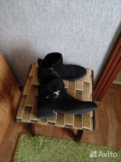 Ботильоны замшевые