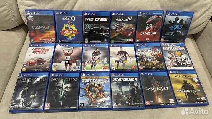 Диски Playstation 4