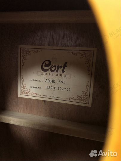 Акустическая гитара Cort AD810 санбёрст + ремень