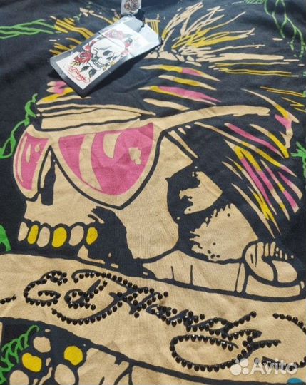 Ed hardy футболка черная