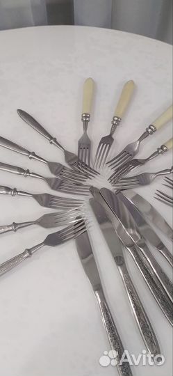 Вилки СССР с бакелитовыми ручками,ножи