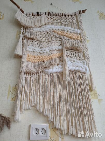 Панно макраме в стиле 