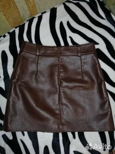 Кожаная юбка