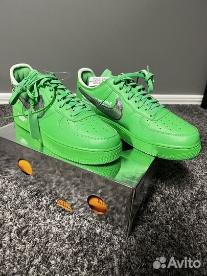 Off-White x Nike Air Force 1 Low Light Green Spark