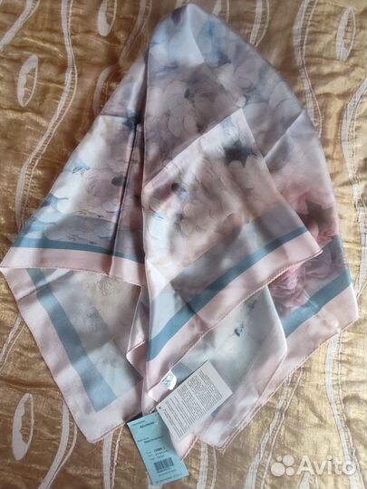 Павловопосадский платок шелк 89*89