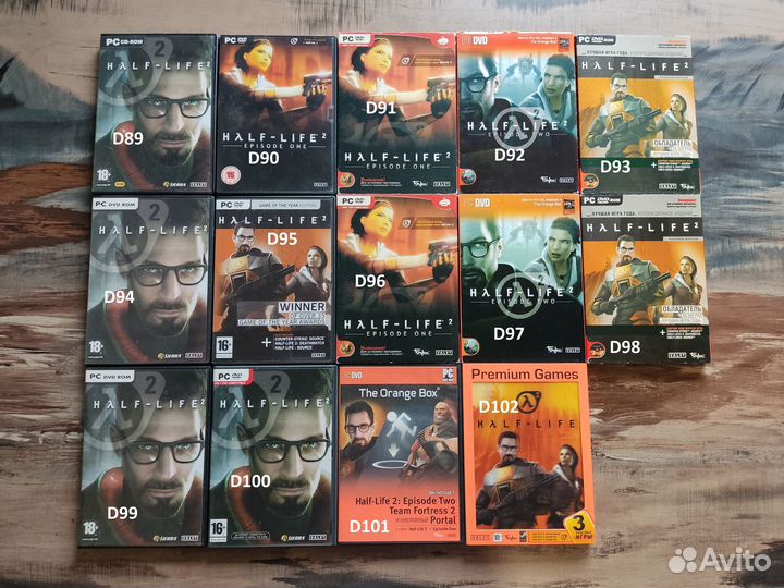 Игры valve DVD Box Half-Life Portal L4D CS TF2