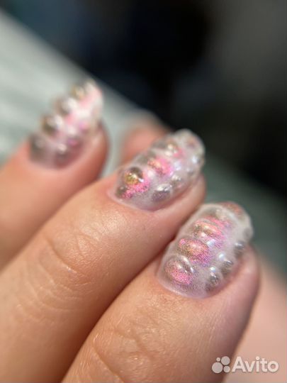 Маникюр с покрытием/педикюр