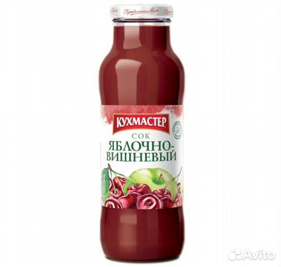 Сок Кухмастер Вишнево-яблочный с мякотью 700мл