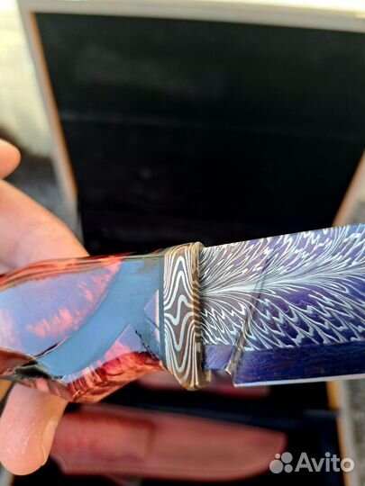 Элитный нож мазаичный дамаск