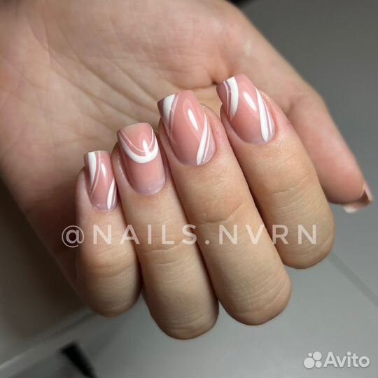 Маникюр наращивание ногтей