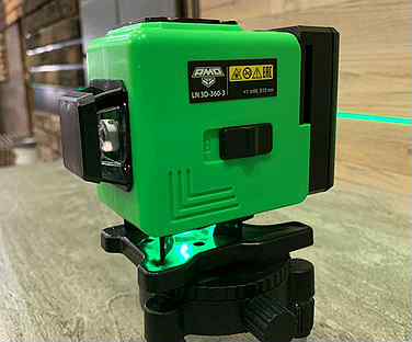 Лазерный нивелир AMO LN 3D-360-3, зеленый луч