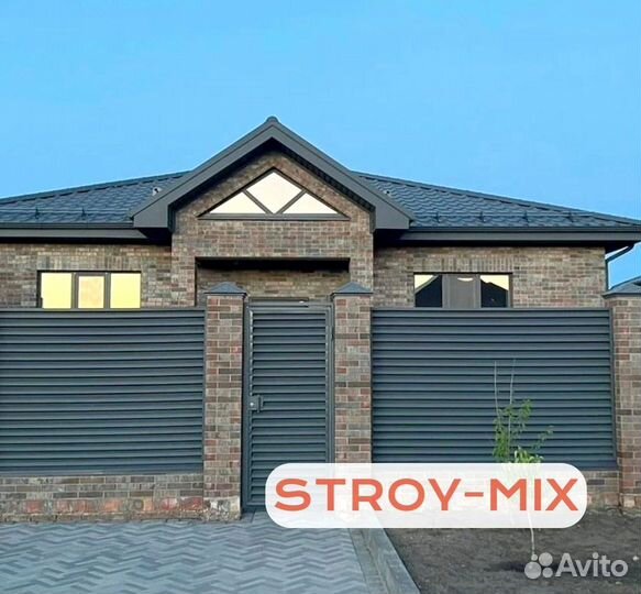 Забор жалюзи металлический