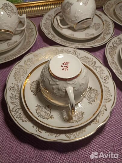 Чайный сервиз вербилки СССР трио