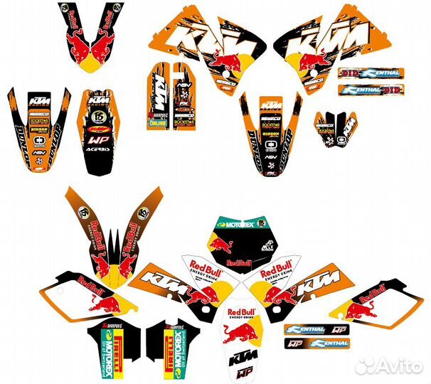Наклейки на мотоцикл кросс и эндуро
