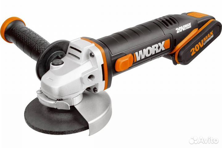 Аккумуляторная угловая шлифмашина worx WX800