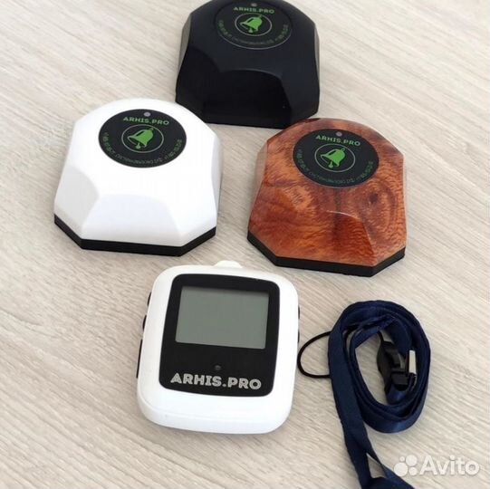 Кнопка вызова персонала и часы пейджер Поясной