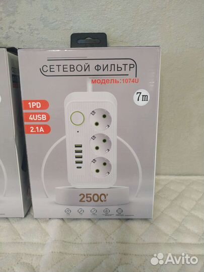 Сетевой фильтр с usb / type-c удлинитель