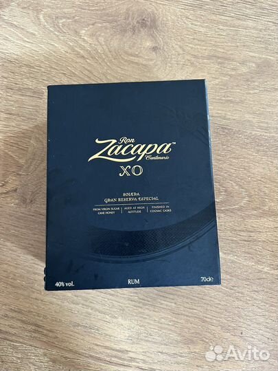 Коробка от элитного рома Zacapa