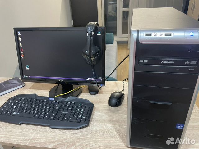 Игровой компьютер с монитором и клавиатурой объявление продам