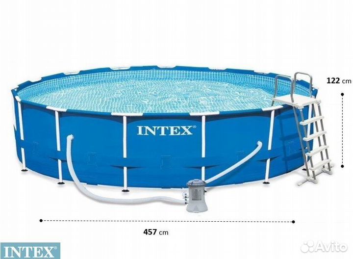 Бассейн каркасный 457х122 см круглый