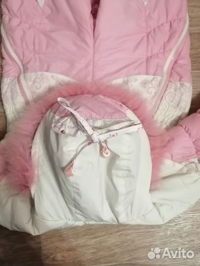 Комбинезон - конверт для девочки зимний