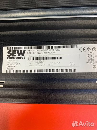 Sew MDX61B0055 DFE32B Частотник 5,5 kw новый 1 шт