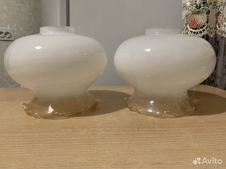 Плафоны для люстры стеклянные бу