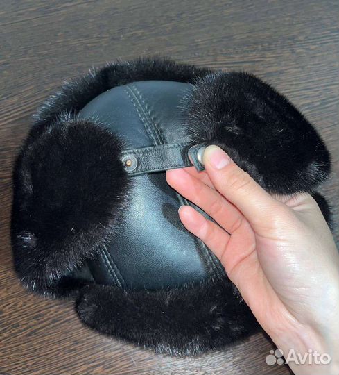 Норковая шапка мужская новая