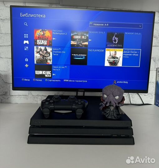 Sony PS4 pro 1tb много игр