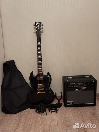 Электрогитара Vintage VS6 + комбик Hiwatt G20AFX