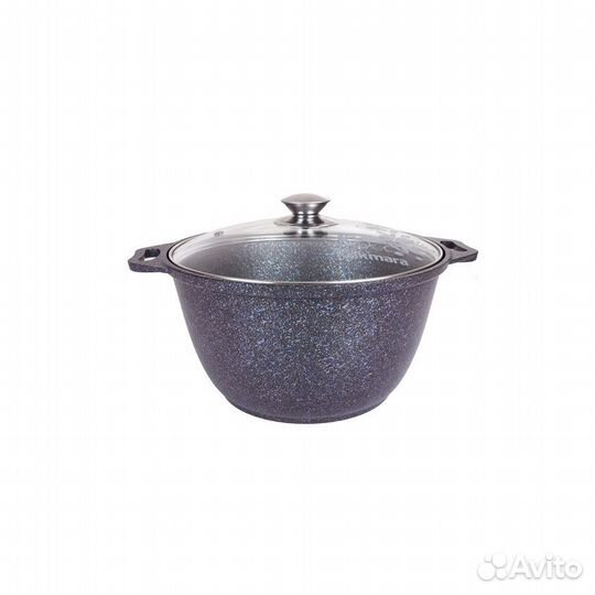 Кастрюля 4,0 л 265 а/п Granit ultra blue, ст/крышк