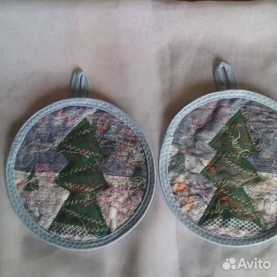 Прихватки новогодние лоскутное шитье