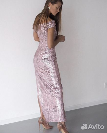 Платье вечернее с пайетками