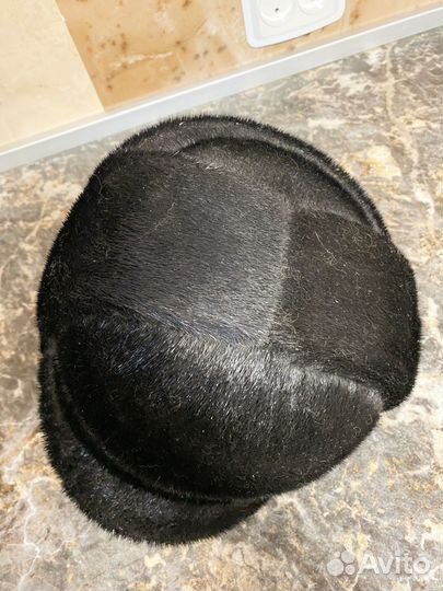 Мужская зимняя шапка норковая 56-58 размер