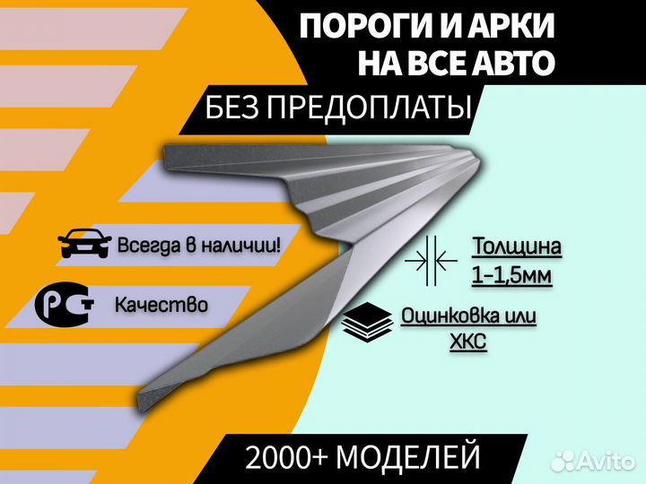 Ремонтные арки Kia Carnival