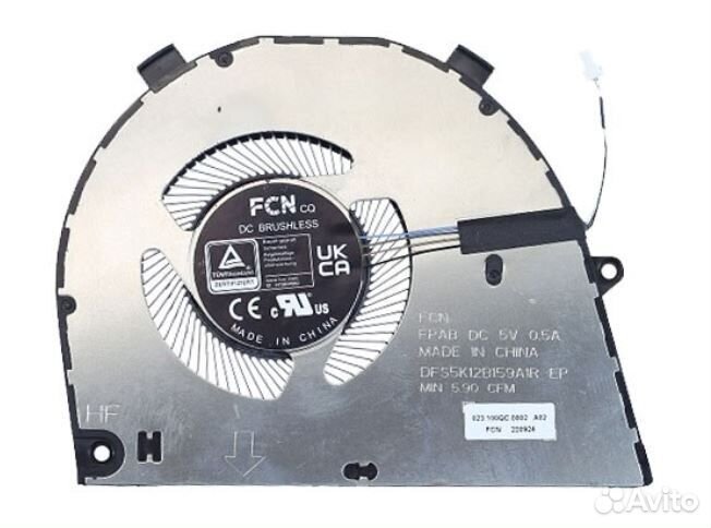 Вентилятор (кулер) для ноутбука Dell Vostro 16-562