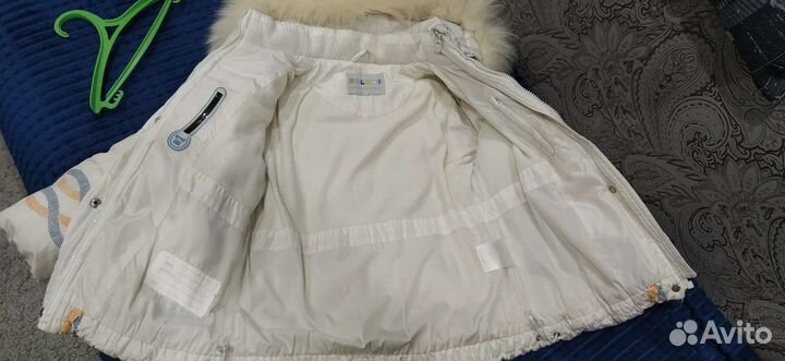 Зимняя куртка и комбинезон для девочки 110