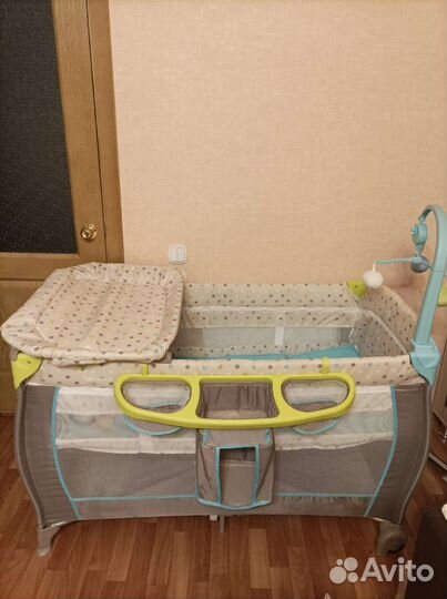 Детская кроватка манеж складная