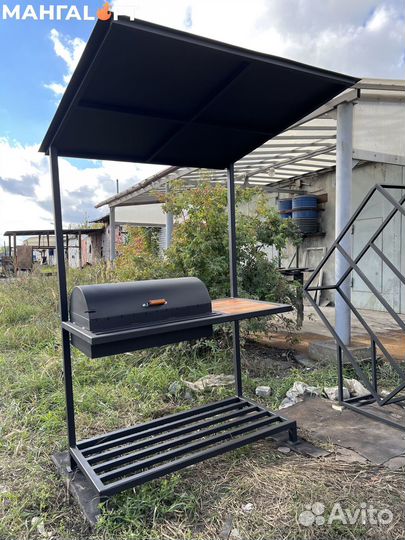 Мангал с крышей loft / нарантия до 2 лет