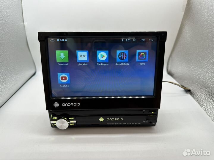 Магнитола 1 DIN с выдвижным экраном Android 2-32