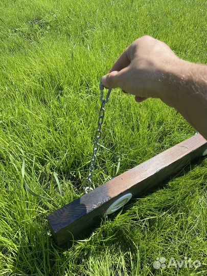 Люстра потолочная в стиле лофт из массива дерева