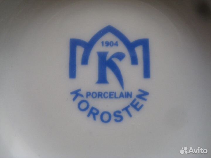 Фарфоровая чайная посуда (Коростень)