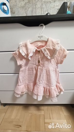 Платье для девочки 86 92 новое